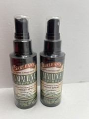 Barlean&rsquo;s Immune Support 2pk Olive Leaf Throat Spray 1.5 oz Peppermint Exp 10/26