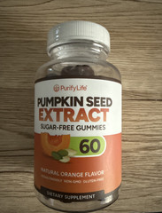 Pumpkin Seed Extract Gummies 60 Gummies-2 per serving BB Date 3/28 NEW
