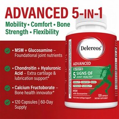 Glucosamine-Supports Mobility,Flexibility&Bone Strength,Joint Health 30~120 Caps