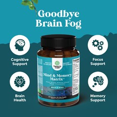 Advanced Nootropics Brain Supplement – Synergetic Mental Energy and Focus 60ct