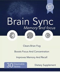 BrainSync Memory and Focus Probiotic Supplement – Genuine 30 Dissolvable Tablets