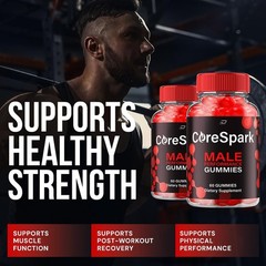 (2 Pack) Core Spark Gummies for Men – CoreSpark Male Gummy All-Natural Chewable