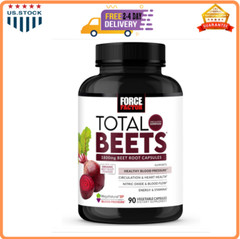 FORCE FACTOR Total Beets Blood Pressure Support Beet Root Capsules, 1800mg Organ