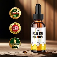 (1 Pack) Bari Drops Liquid Supplement-Natural Formula for Active Fitness Goals