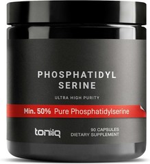 TONIIQ Phosphatidylserine 400mg 50% Pure Soy Free Brain Memory Focus 90 Cap