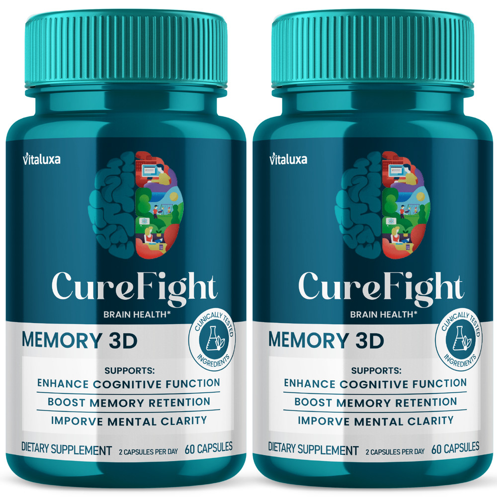 (2 Pack) Cure Fight for Memory, CureFight Brain Health Supplement (120 Capsules)