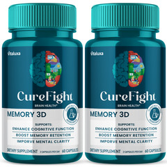 (2 Pack) Cure Fight for Memory, CureFight Brain Health Supplement (120 Capsules)