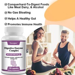 Digestive Enzymes Complex for Constipation & Bloating Relief Immune Health