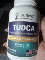 Dr. Berg TUDCA Tauroursodeoxycholic Acid Liver Support 250mg 30 Caps