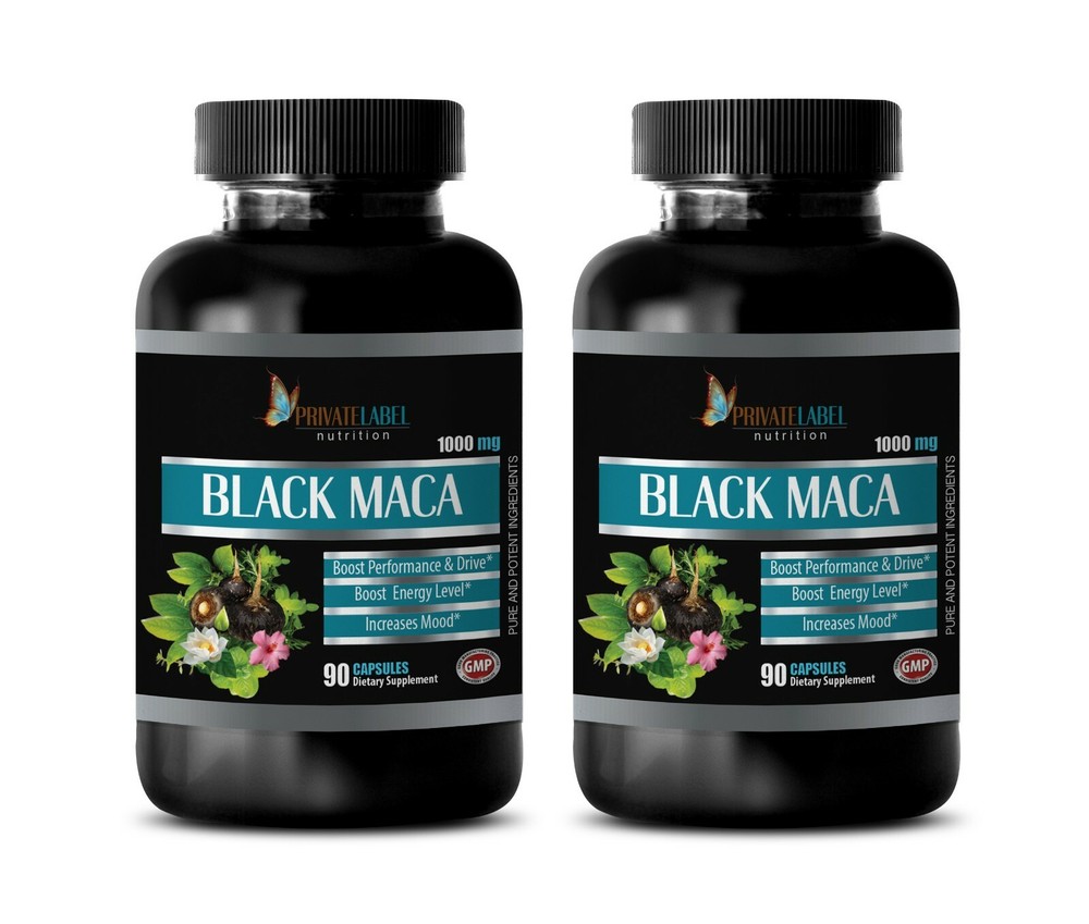 mood boost focus – 1000MG BLACK MACA – energy boost for women 2 BOTTLE