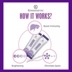 2 Boxes Kinohimitsu ProWhite for Brighten Skin Eliminate Spot – 8g x 30 sachets