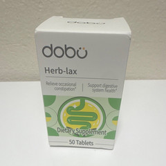 dobu Herb-Lax Constipation Relief + Digestive Support 50 Tablets Exp 01/2029