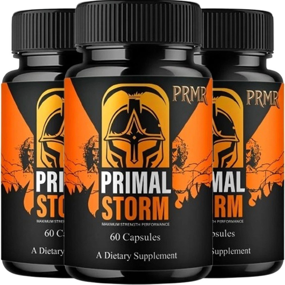 (3 pack) Primal Storm Performance Support, PrimalStorm Capsules – (180 Capsules)