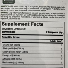 Kidney Cleanse & Function Tea 4.2 oz (120 g) 30 Servings Per Container By Bell