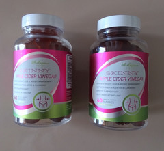 LOT of 2 WHOLESOME HEALTH SKINNY APPLE CIDER VINEGAR GUMMIES 60 COUNT EXP. 2/27