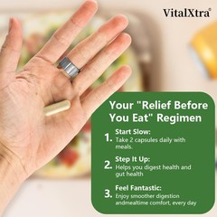 Multi-Enzyme Complex Cap Improve Bloating,Improve Digestion 30~120Caps Non-GMO