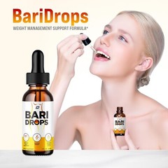 (1 Pack) Bari Drops Liquid Supplement-Natural Formula for Active Fitness Goals