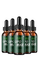 (5 Pack) Lipo Max Drops Advanced Formula Health & Fitness Supplement 120 Serving