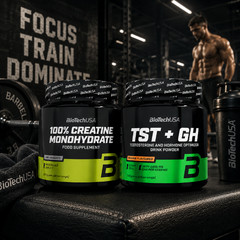CREATINE MONOHYDRATE + TST+GH – Training Performance Sport Muscle Mass Strength
