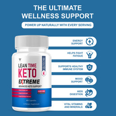 (2 Pack) Lean Time Keto Extreme Support, LeanTime Keto Advanced (120 Capsules)