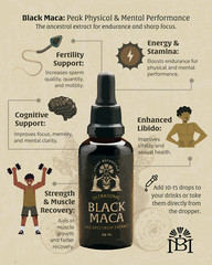 Black Maca Extract | Natural Peruvian Root | Energy & Vitality Boost
