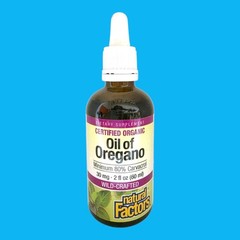 Natural Factors Certified Organic Oil of Oregano 1 fl oz 80% Carvacrol