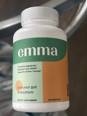 3 Pack Emma Gut Health Supplement 180 Capsules for Bloating Relief & Leaky Gut