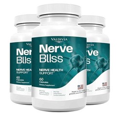 NerveBliss Nerve Support Supplement Capsules Neuropathy Comfort 3 Pack 180Ct