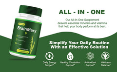 (5 Pack) Brain Mary Advanced Formula, BrainMary Nootropic Support (300 Capsules)