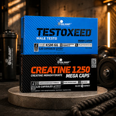 TESTOXEED + CREATINE MONOHYDRATE – Male Energy Strong Testo-Booster Muscle Mass