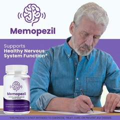 Memopezil Brain Memory Support Supplement Capsules Nootropic 2 Pack 120Ct