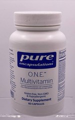 Pure Encapsulations O.N.E. Multivitamin 60 Capsules CoQ10 Exp 7/26
