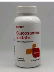 GNC Glucosamine Sulfate Joint Supplement 500 mg 90 Capsules NEW EXP 12/2027