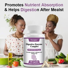 Digestive Enzymes Complex for Constipation & Bloating Relief Immune Health