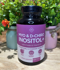 Optify Myo & D-Chiro Inositol+ Folate + Vitamin D3 120 Caps Exp 04/28