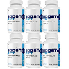 Boost Trt- Male Performance Supplement, Stamina Support Tablets- 6 Bottles