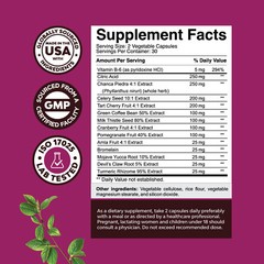 GCleanse Uric Acid Joint Support Supplement with Chanca Piedra Tart Cherry