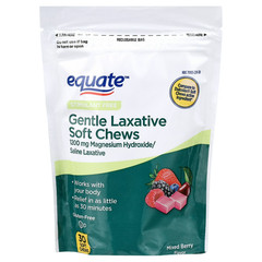 Equate Gentle Laxative Soft Chews 30 Ct Mixed Berry Digestive Support