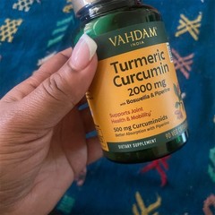 VAHDAM Turmeric Curcumin 2000mg w/ Boswellia & Piperine 90 Capsules
