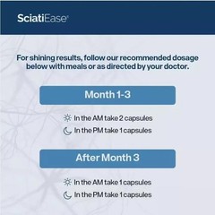3 PACK SciatiEase Labs Sciati Ease Sciatic Nerve Formula 120 Capsules FAST SHIP*