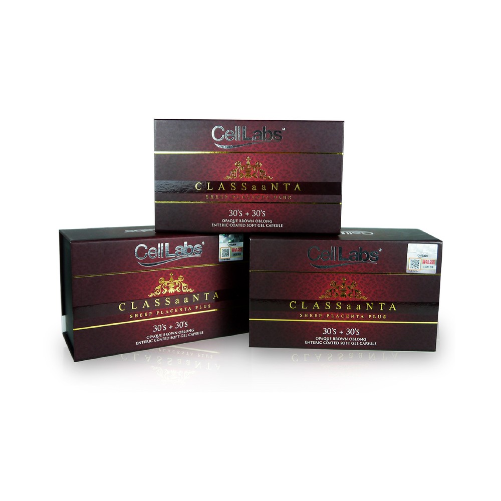 3xCellLabs CLASSaaNTA Sheep Placenta with Marine Collagen Anti Aging Supplement
