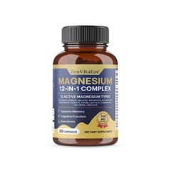 12in1 Multi Magnesium Complex 700mg,For Memory & Stress Relaxation Caps 30~120CT