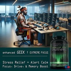 Cortisol Focus Memory Support | Best Supplement Office Computer Use FREE SHIP