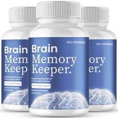 Brain Memory Keeper Nervous System Health Supplement – 180 Capsules (3 Pack)