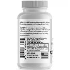 Premium Mushroom Complex EXTRA STRENGTH Supplement – 60 Easy to swallow capsules