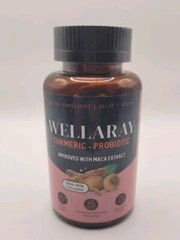 Wellaray Turmeric Probiotic 90 Capsules With Grape Seed Extract