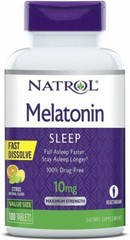 NATROL Melatonin FAST DISSOLVE Strawberry Flavor 10mg 100 Tablets FREE SHIPPING