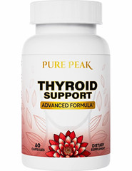 Pure Peak Thyroid Support Advanced Formula Vegetable Capsules 60 Count