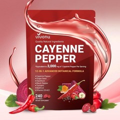 and Pepper Softgels Supplement – Supports Leg VeinHeart Cayenne Blood Vessel NEW