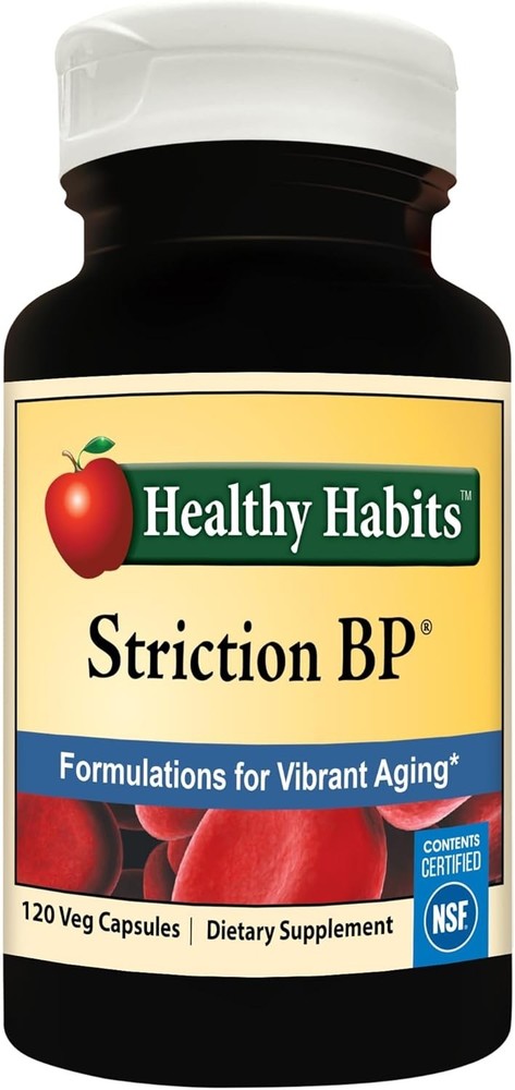 Healthy Habits StrictionBP Support Healthy Blood Pressure Bottle 120 Veg Caps
